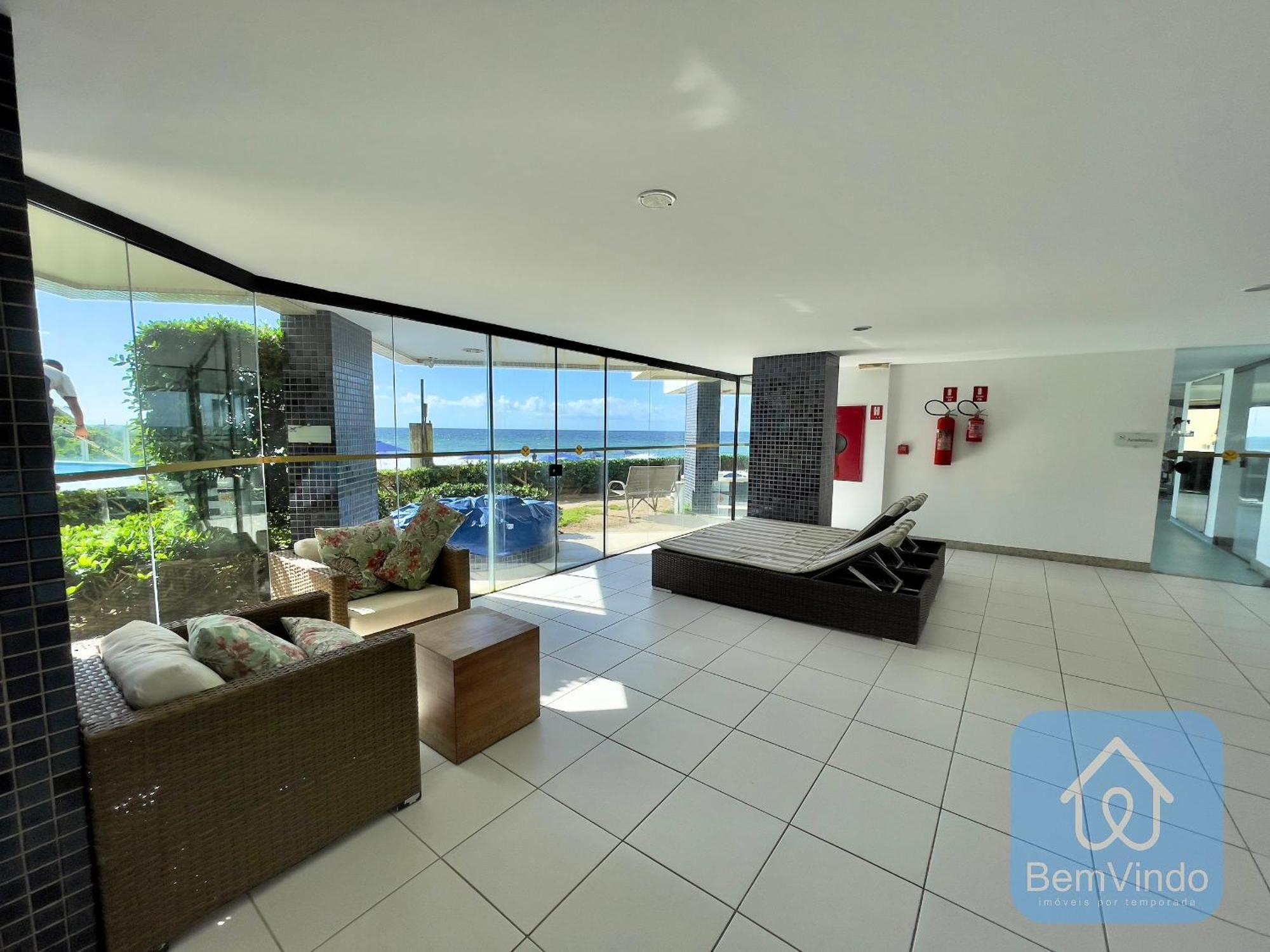 Apartamento Completo Com Vista Mar E Pe Na Areia السلفادور المظهر الخارجي الصورة