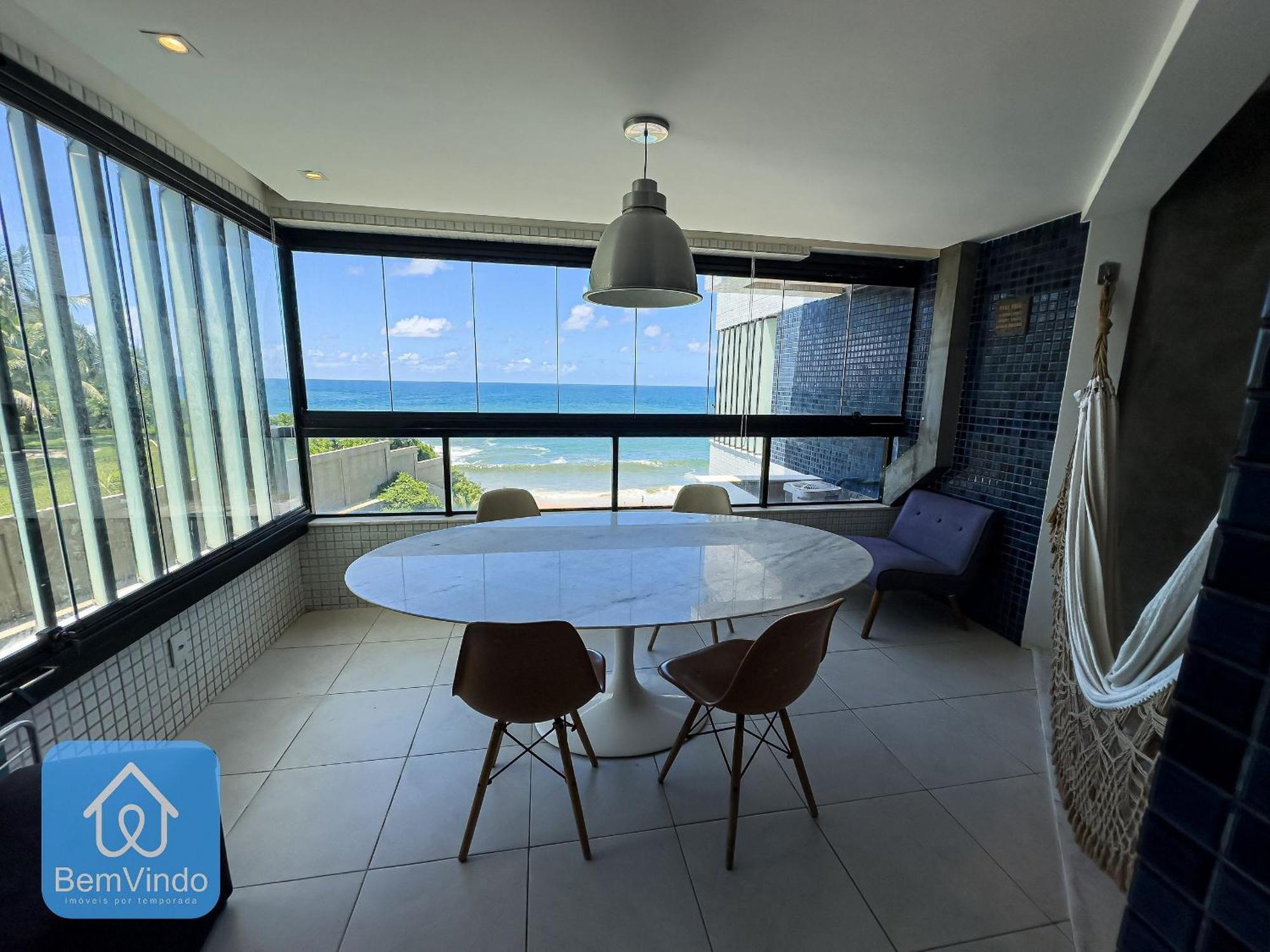 Apartamento Completo Com Vista Mar E Pe Na Areia السلفادور المظهر الخارجي الصورة