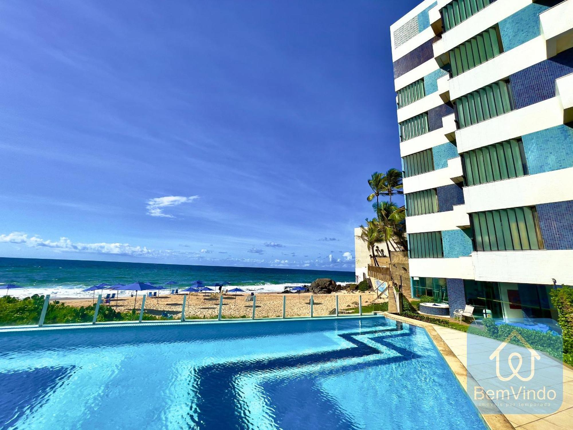 Apartamento Completo Com Vista Mar E Pe Na Areia السلفادور المظهر الخارجي الصورة