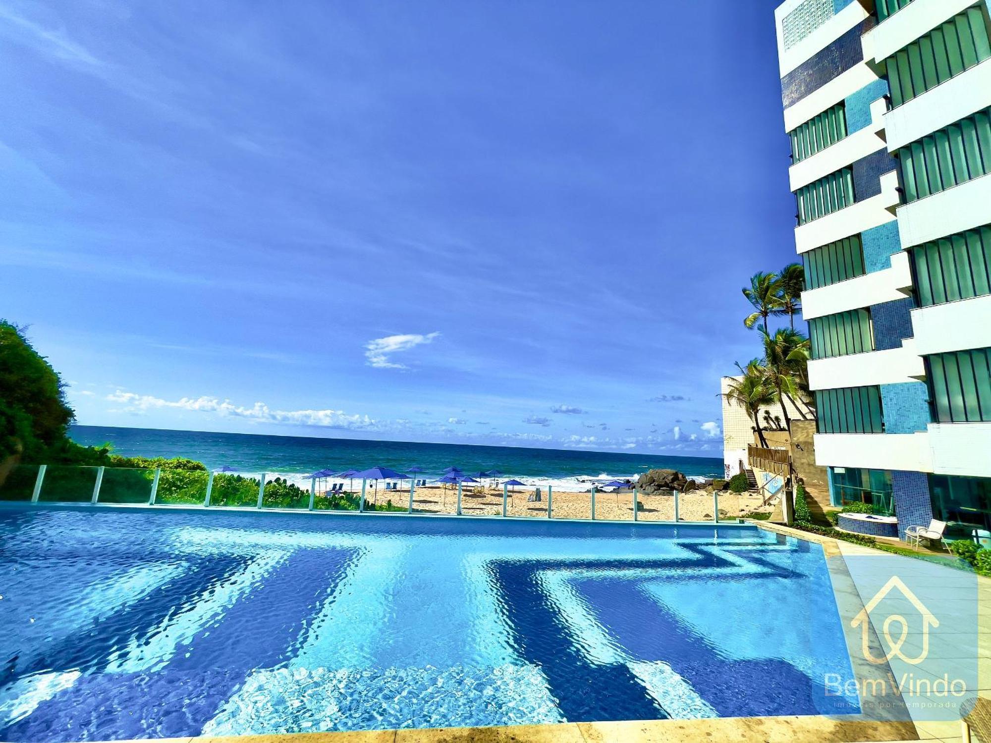 Apartamento Completo Com Vista Mar E Pe Na Areia السلفادور المظهر الخارجي الصورة