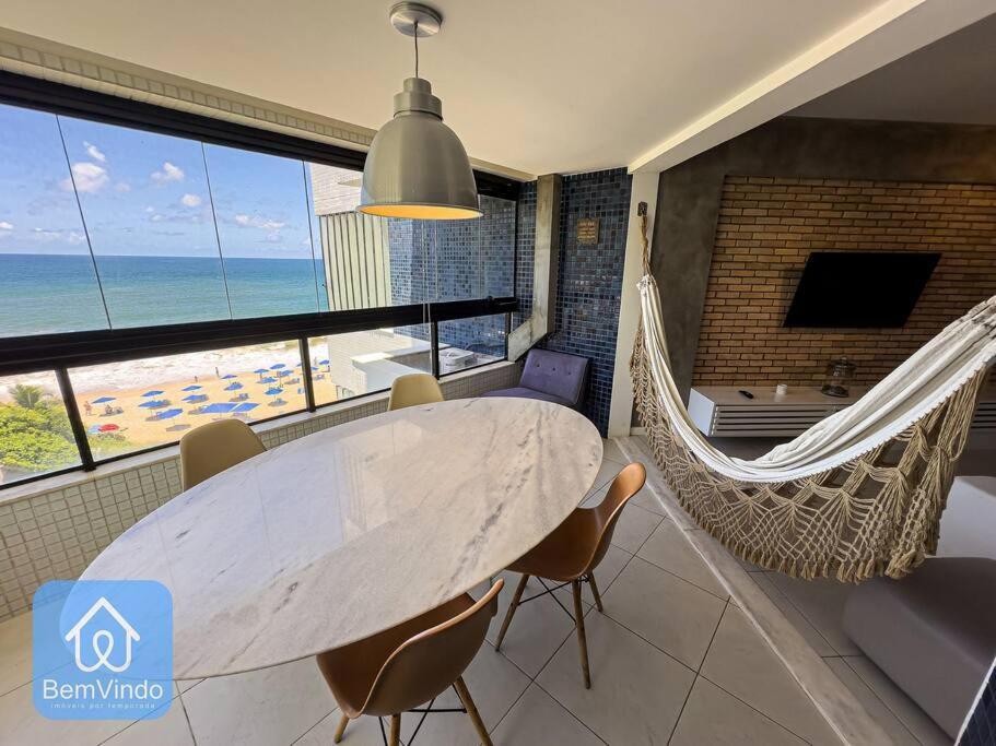 Apartamento Completo Com Vista Mar E Pe Na Areia السلفادور المظهر الخارجي الصورة