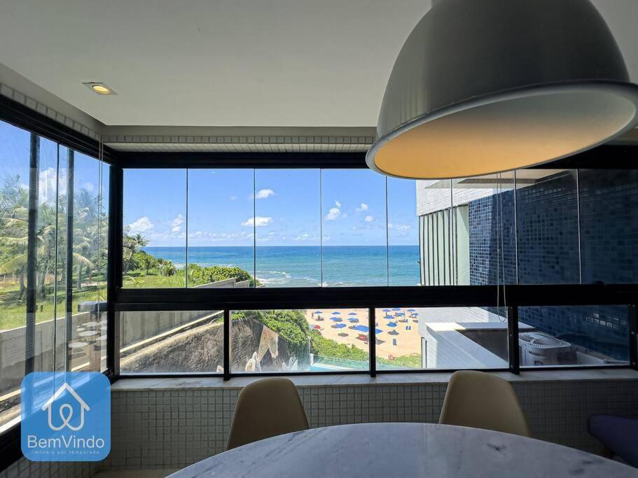 Apartamento Completo Com Vista Mar E Pe Na Areia السلفادور المظهر الخارجي الصورة